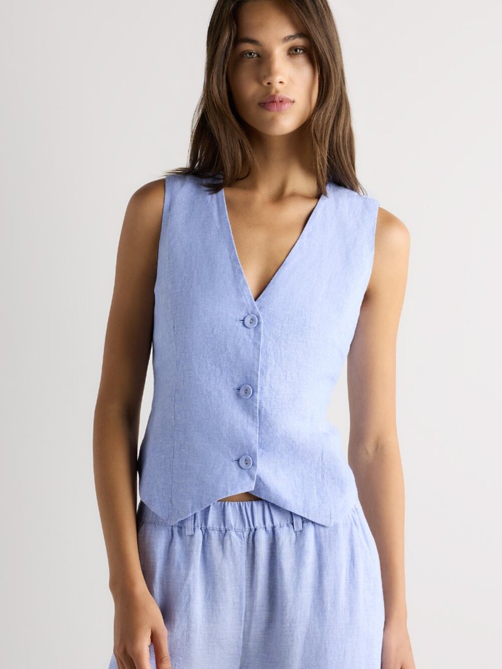 Quince European Linen Vest